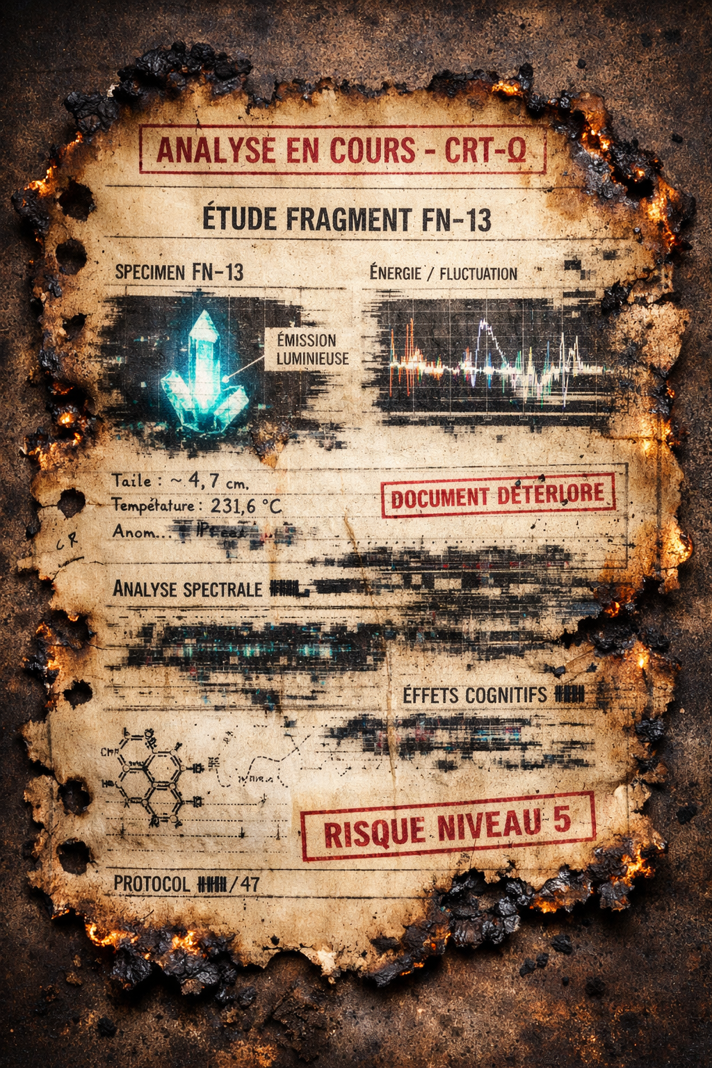 Fiche administrative brûlée